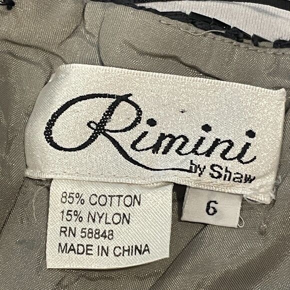 ~ Black sz 6 Cocktail Dress LBD Lace Sequin Sparkle Semi-Formal Rimini by Shaw - Picture 12 of 15